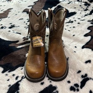 Brown heritage Ariat boots